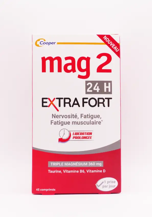 Mag2 24h extra fort 45 comprimés