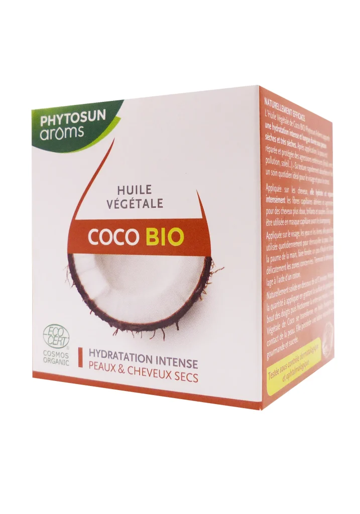 PHYTOSUN ARÔMS HUILE VEGETALE COCO BIO 100ML 2 phytosun coco bio