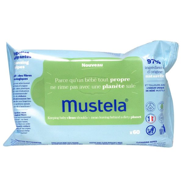 Mustela lingettes nettoyantes paquets de 60