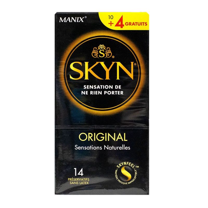 MANIX SKYN ORIGINAL PRESERVATIFS SANS LATEX 10+4 UNITES