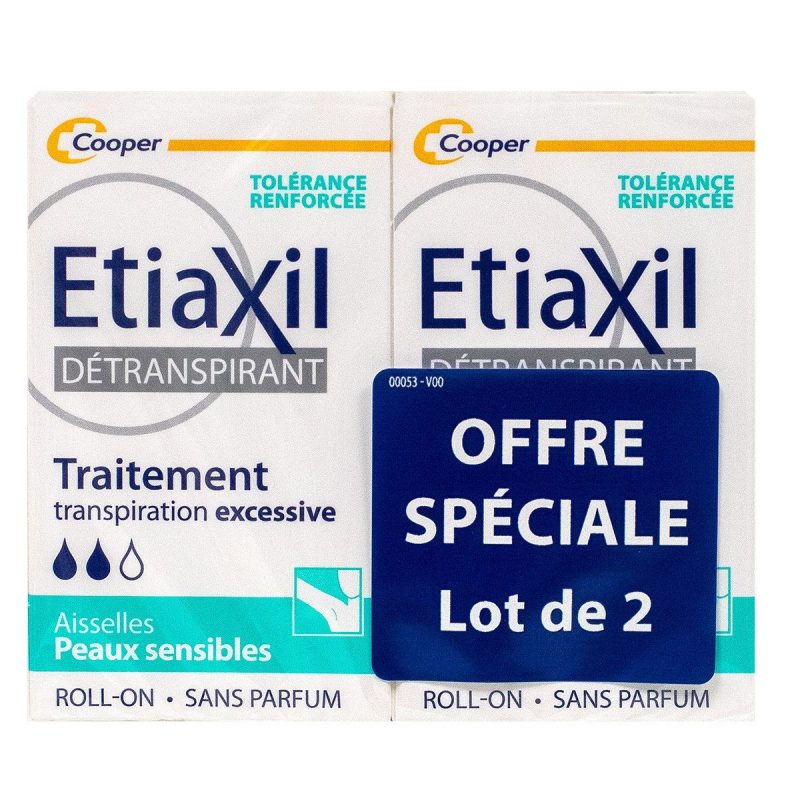 Etiaxil Sensitive Aisselles détranspirant roll-on