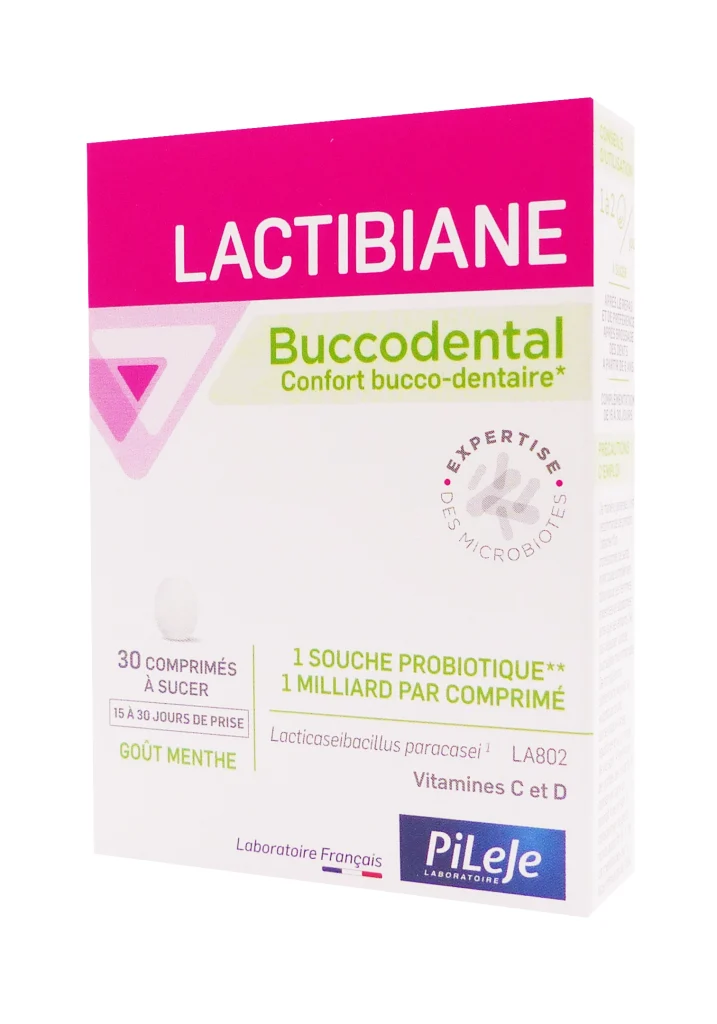 LACTIBIANE BUCCODENTAL 30 COMPRIMES 2 lactibiane buccodental pileje