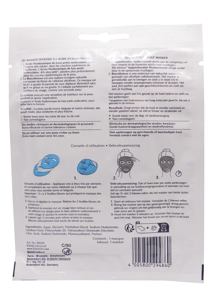 masque eucerin dos