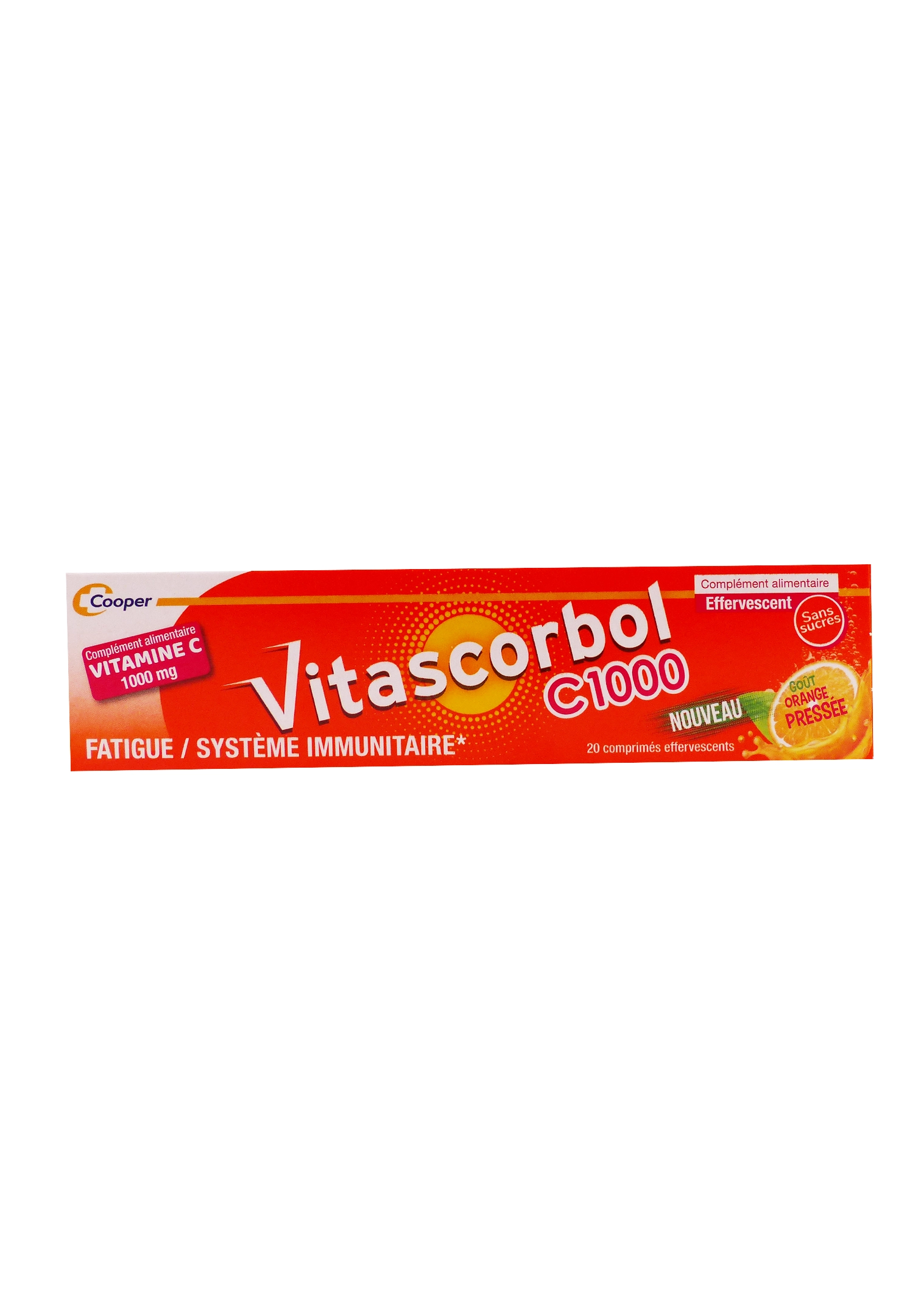 VITASCORBOL VITAMINE C 1000 20 COMPRIMES EFFERVESCENTS 1 vitascorbol effervescent c1000