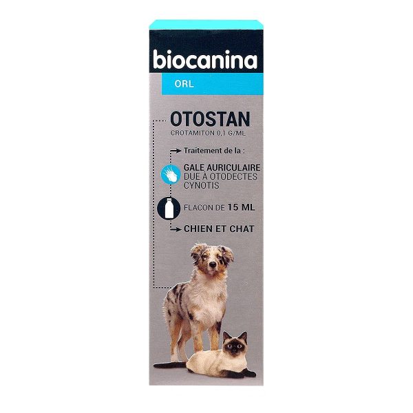 BIOCANINA OTOSTAN SOLUTION AURICULAIRE 15ML