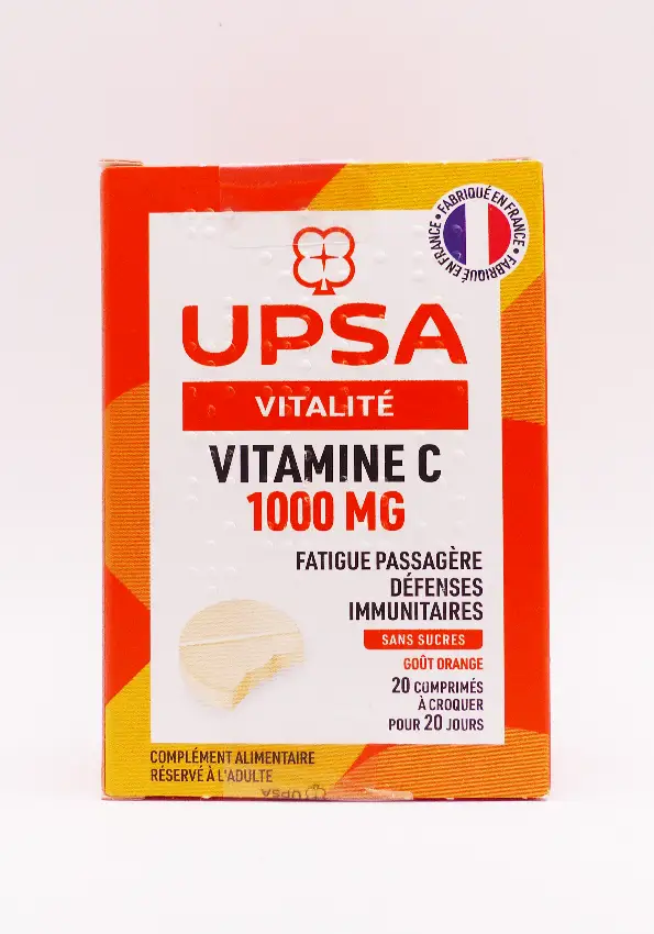 vitamine c 1000mg 20 comprimés à croquer upsa