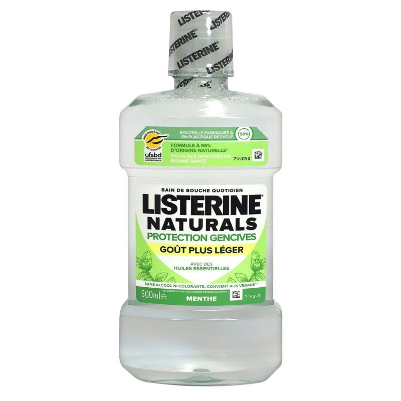 Listerine naturals protection gencives bain de bouche 500 ml