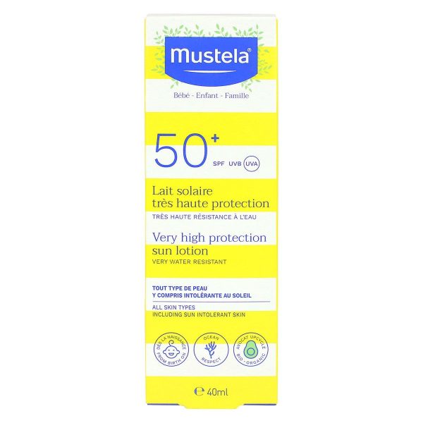 MUSTELA LAIT SOLAIRE TRES HAUTE PROTECTION SPF 50+