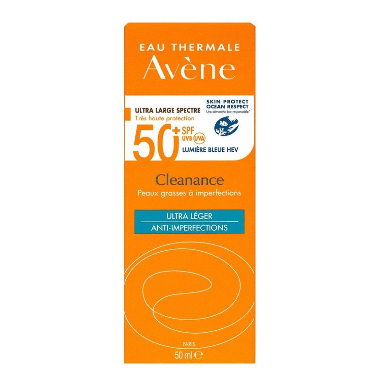 Avène Cleanance fluide solaire ultra léger SPF 50+ 50 ml