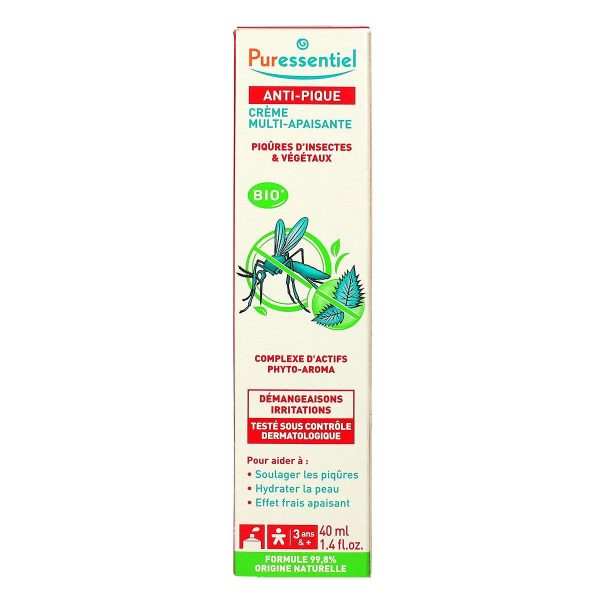 PURESSENTIEL ANTI-PIQUE CREME MULTI-APAISANTE BIO