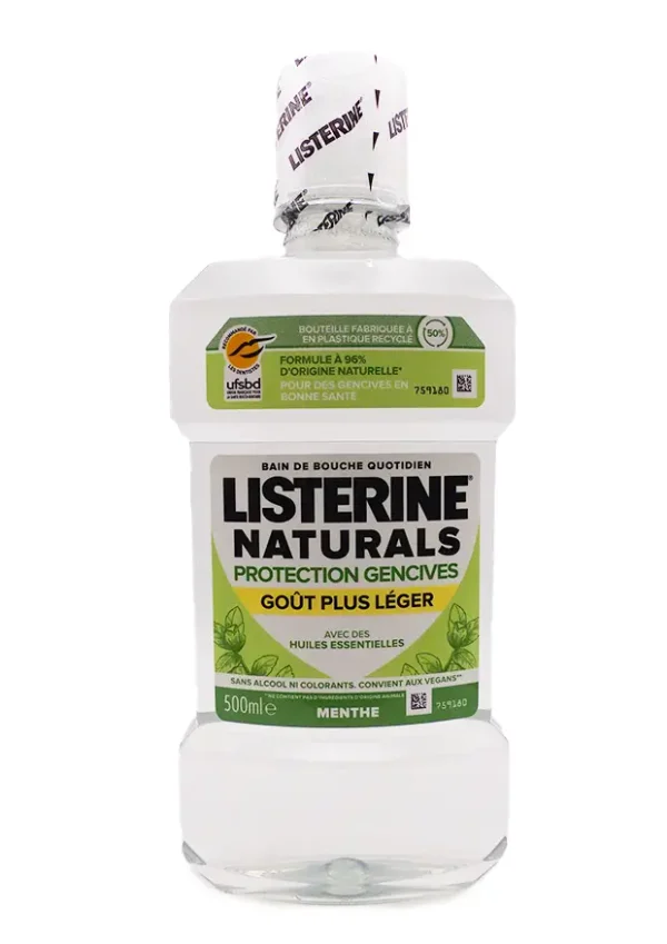 listerine naturals gout plus léger 500 ml