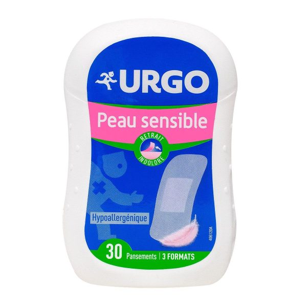 URGO PEAU SENSIBLE 30 PANSEMENTS 2 FORMATS