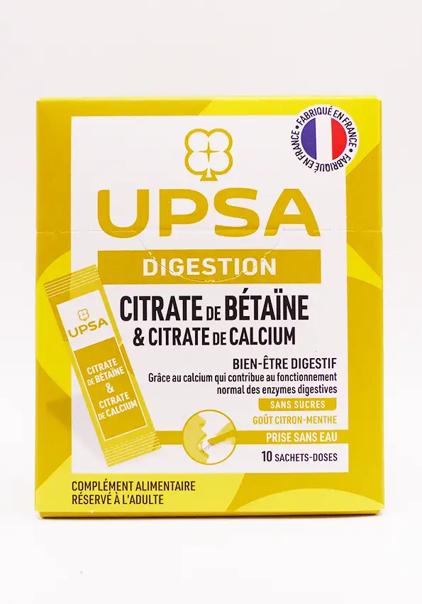 citrate de betaine 10 sachets doses citron