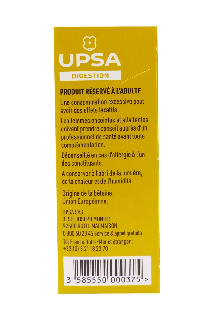 CITRATE DE BETAINE & CITRATE CALCIUM 10 SACHETS 4 upsa cote