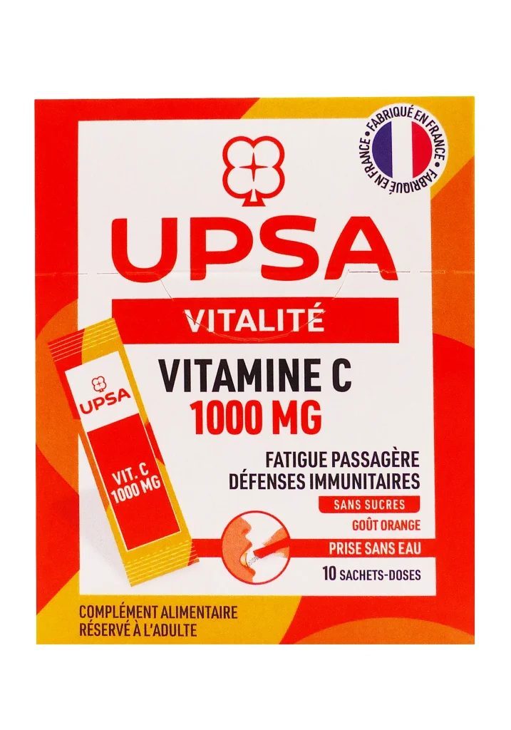 upsa vitalite vitamine c 1000 mg 10 sachets doses
