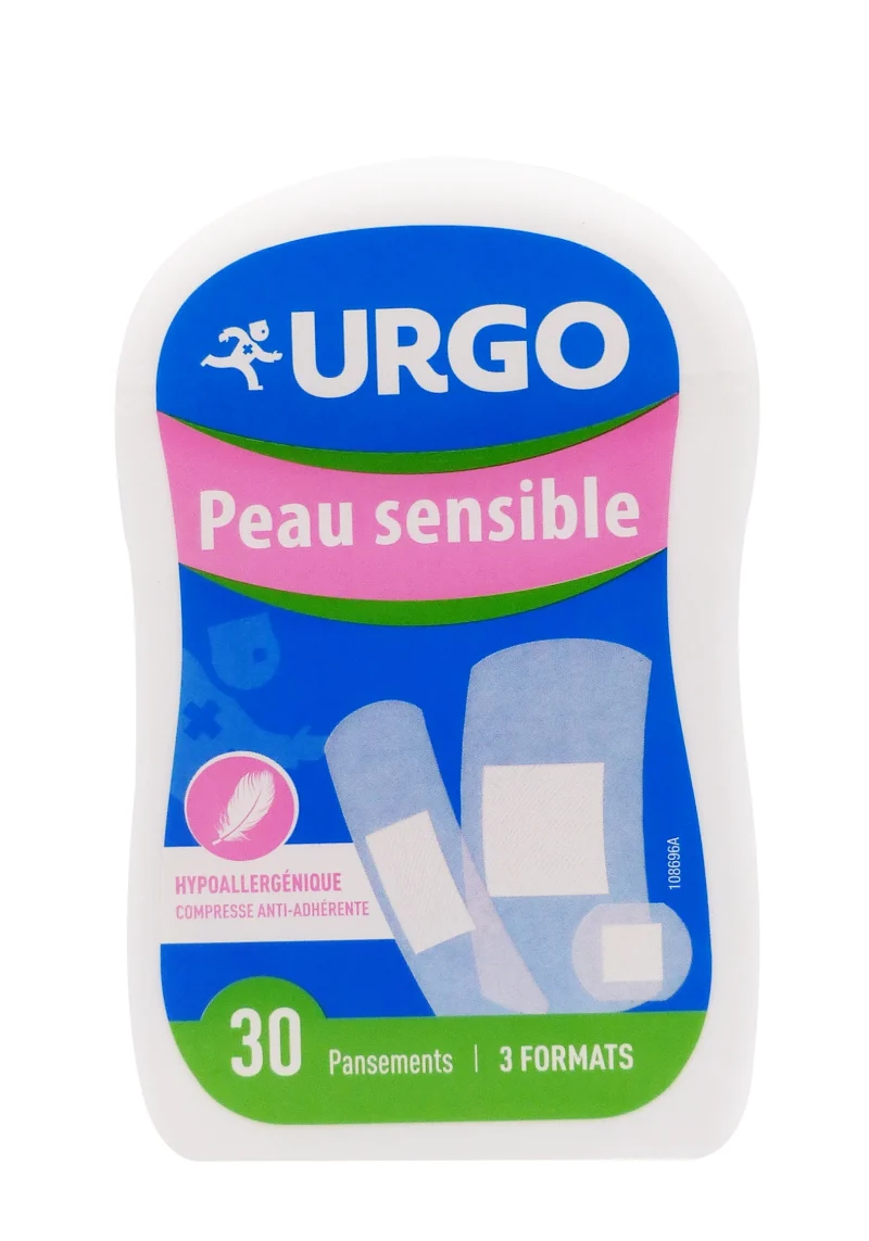 urgo peau sensible 30 pansements 3 formats
