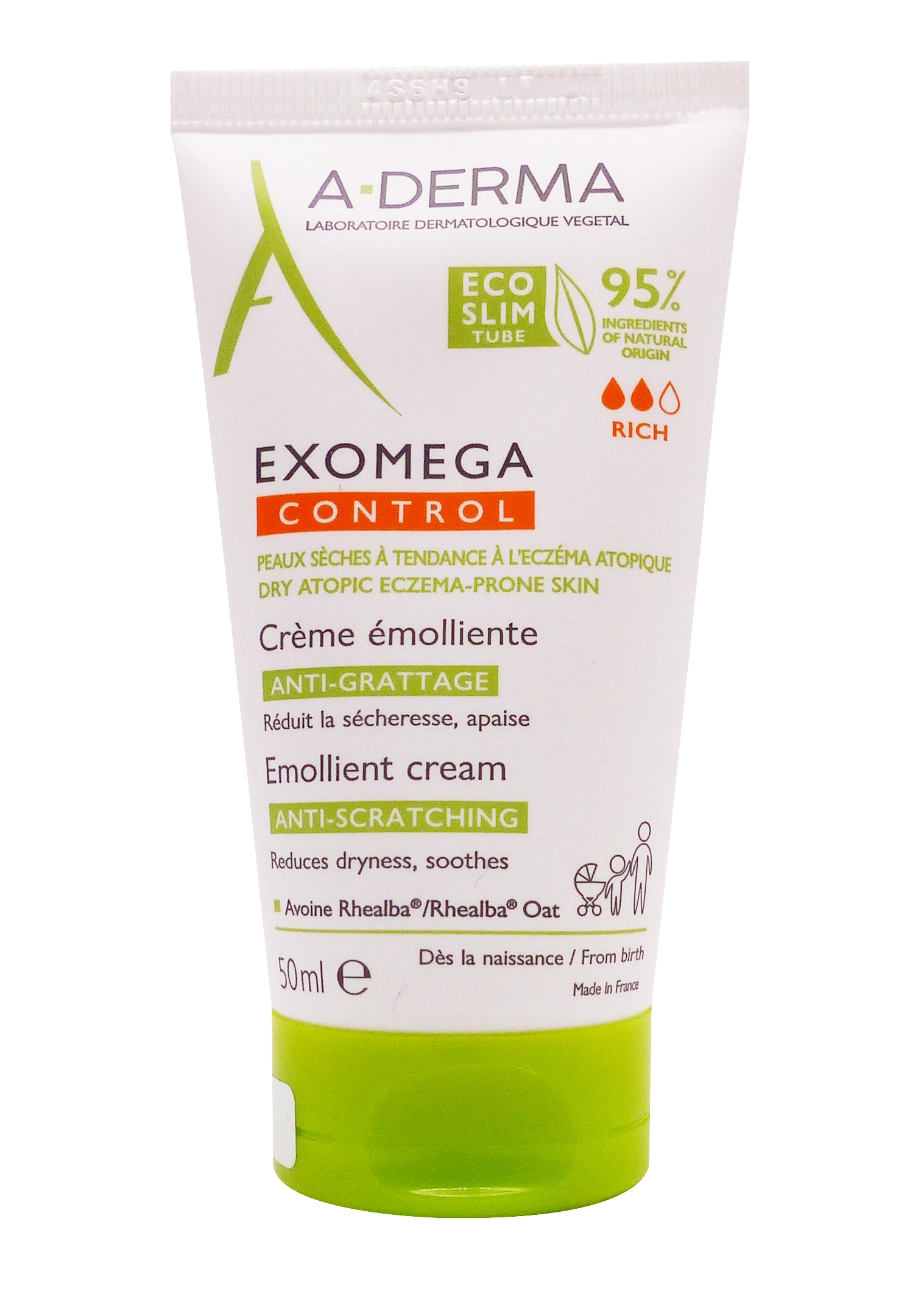 A-DERMA EXOMEGA CONTROL CREME EMOLLIENTE 50ML 1 aderma exomega control 50 ml creme emolliente
