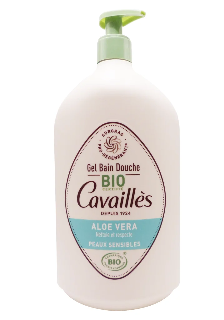 ROGE CAVAILLES GEL BAIN DOUCHE ALOE VERA BIO PEAUX SENSIBLES 1L 2 aloe cavailles 1L