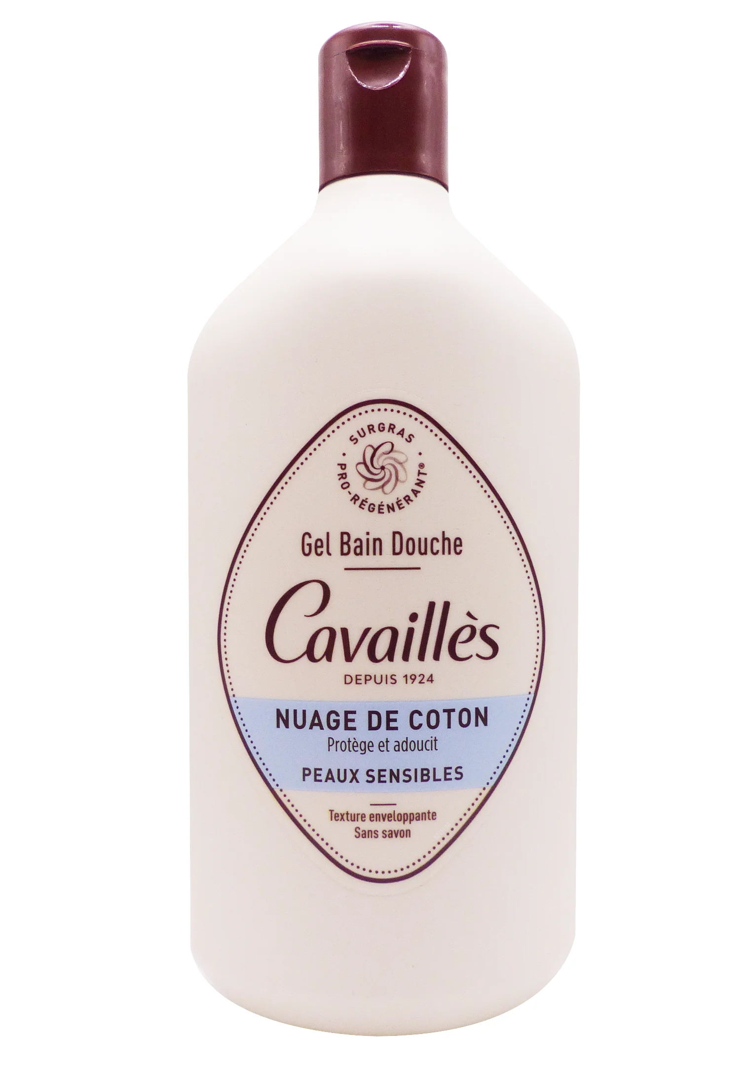 ROGER CAVAILLES GEL BAIN DOUCHE SURGRAS FLEUR DE COTON 400ML 1 cavailles nuage de coton
