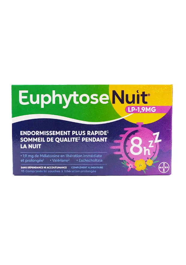 euphytose nuit Lp 1,9 8h 15 comprimés