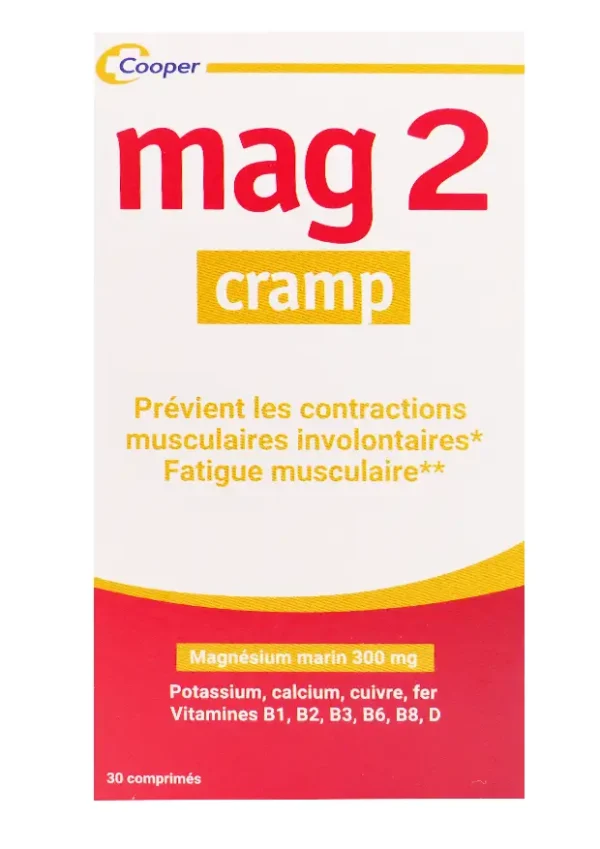 mag2 cramp magnésium 30 comprimés