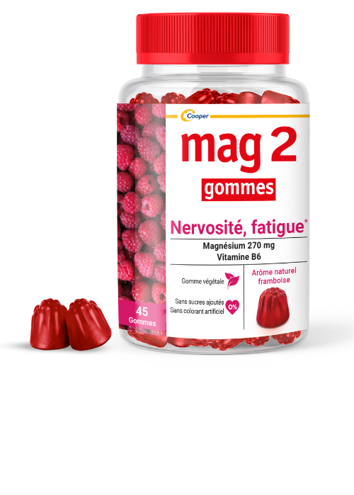 MAG2 NERVOSITé GOMMES FRAMBOISE BOITE DE 45