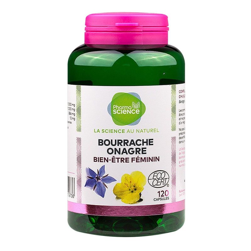 PHARMASCIENCE BOURRACHE ONAGRE 120 CAPSULES