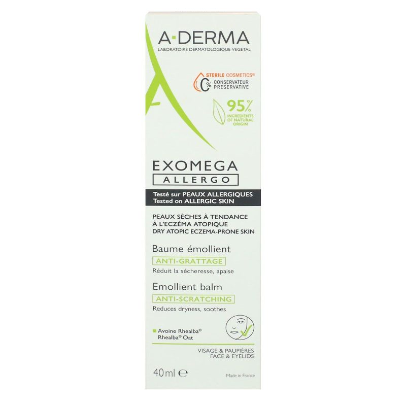 A-DERMA EXOMEGA ALLERGO BAUME EMOLLIENT 40ML