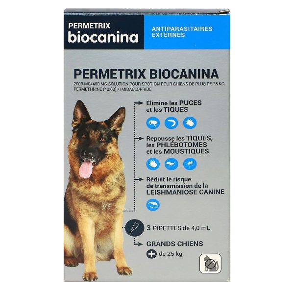 BIOCANINA PERMETRIX GRAND CHIEN 3 PIPETTES