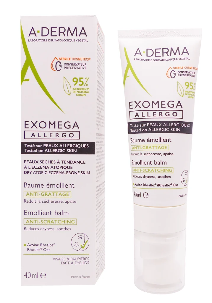 A-DERMA EXOMEGA ALLERGO BAUME EMOLLIENT 40ML 2 aderma exomega allergo 40 ml