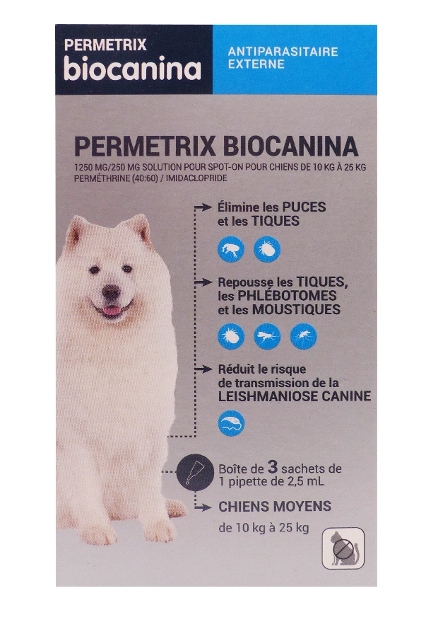 biocanina permetrix chien 10-25 kg