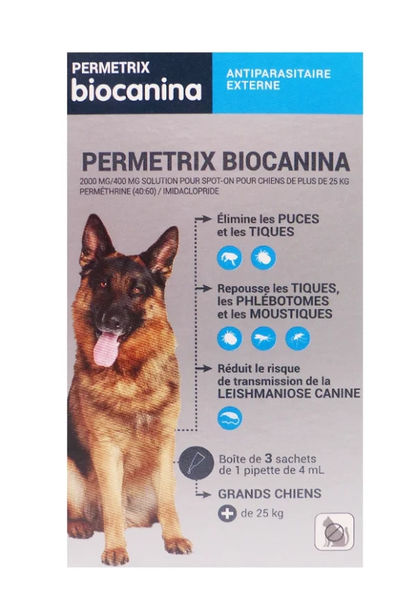 biocanina permetrix chiens +25 kg
