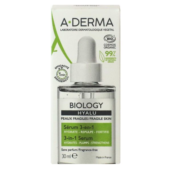 A-DERMA BIOLOGY HYALU SERUM 3EN1 BIO 30ML