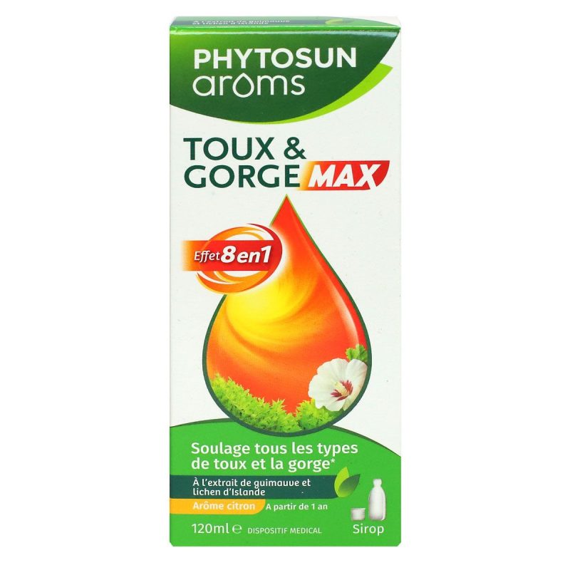 Phytosun Arôms sirop toux et gorge Max 120ml