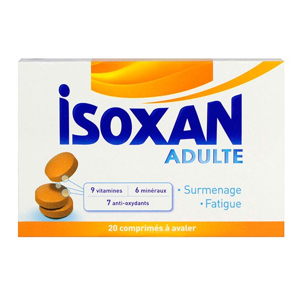 ISOXAN VITALITé ADULTE 20 COMPRIMéS