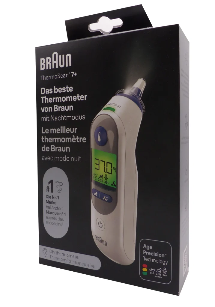 BRAUN THERMOSCAN 7+ AURICULAIRE 2 braun thermometre auriculaire