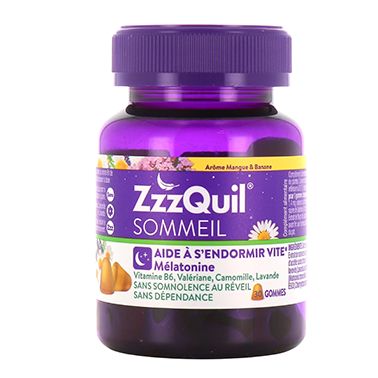 ZZZQUIL SOMMEIL MANGUE BANANE BT 30 GOMMES