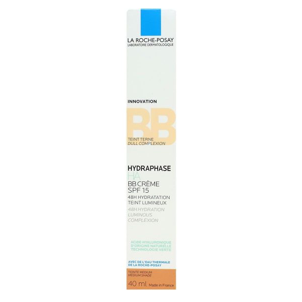 LA ROCHE POSAY HYDRAPHASE HA BB CREME TEINTE MEDIUM SPF 15 40ML