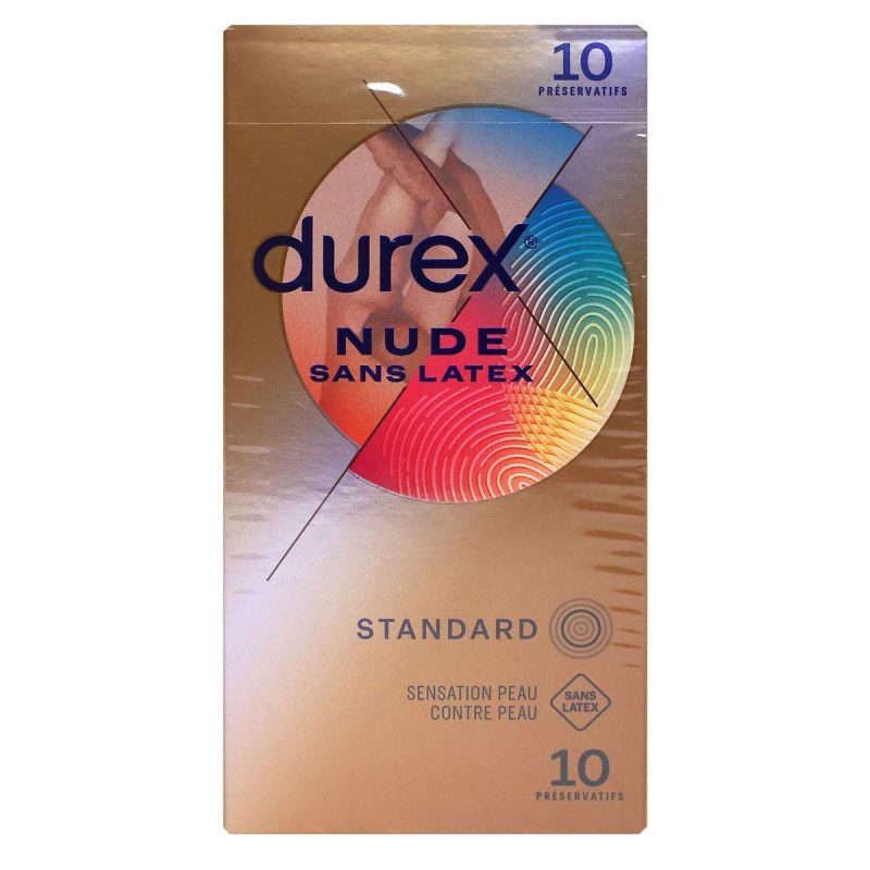 DUREX NUDE SANS LATEX PRESERVATIFS 10 UNITES