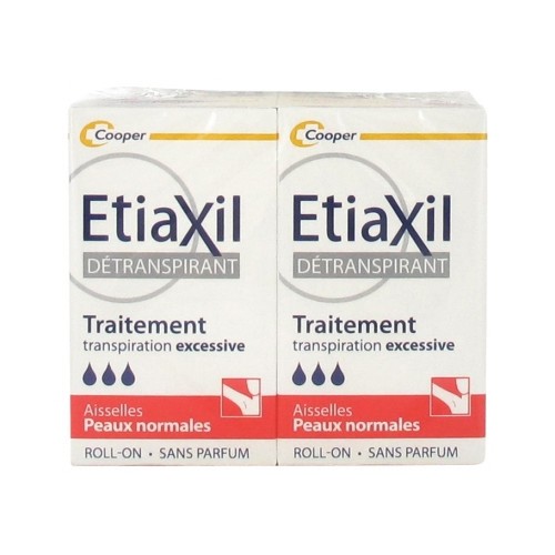 Etiaxil Extrême Détranspirant Aisselles Roll-on 2x15 ml