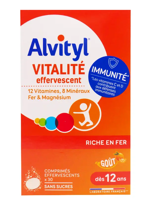 alvityl 30 comprimés effervescents sans sucre