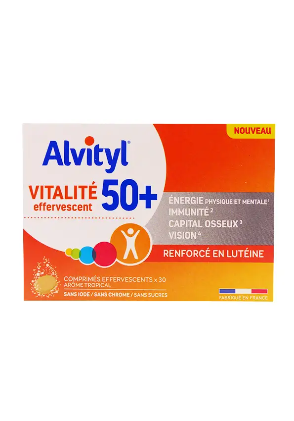 alvityl vitalité 50+ 30 comprimés effervescents