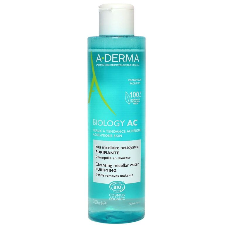 A-DERMA BIOLOGY AC EAU MICELLAIRE NETTOYANTE BIO 200ML