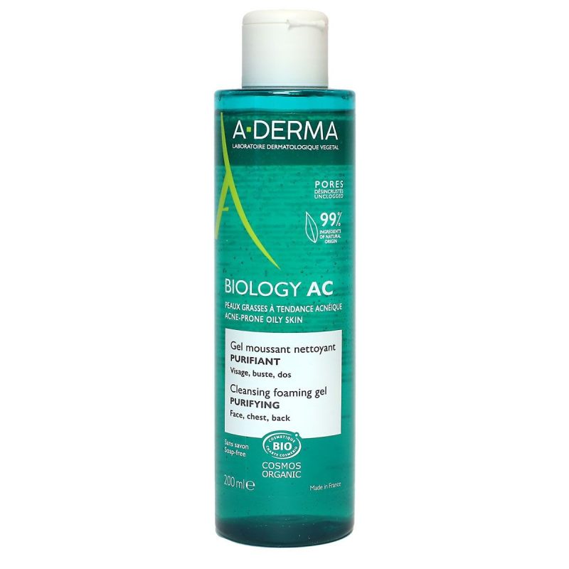 A-DERMA BIOLOGY AC GEL MOUSSANT NETTOYANT BIO 200ML