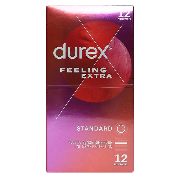 DUREX FEELING EXTRA PRESERVATIFS 12 UNITES