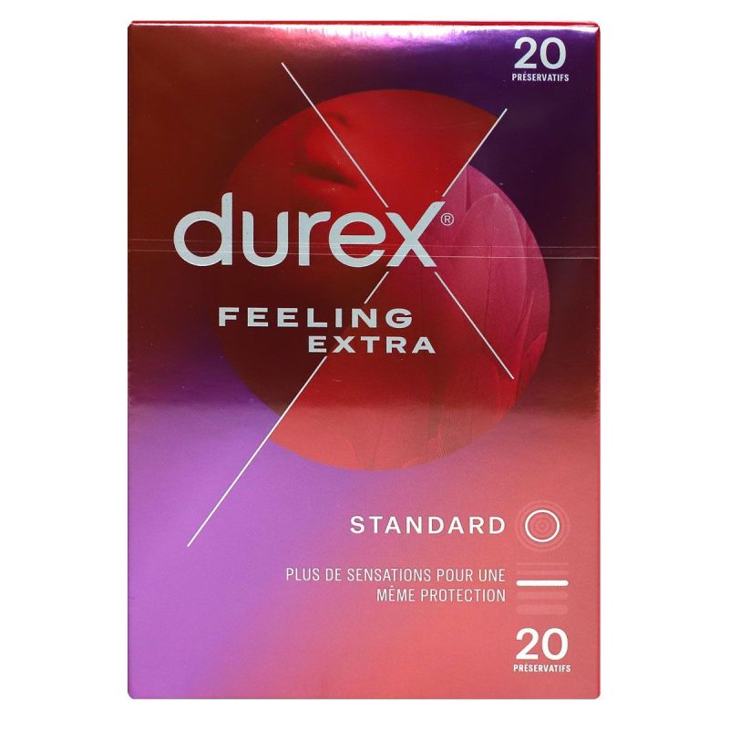 DUREX FEELING EXTRA PRESERVATIFS 20 UNITES