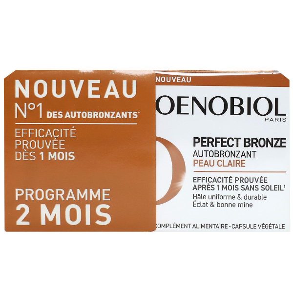 Oenobiol Perfect Bronze Autobronzant peau claire 2 x 30 capsules