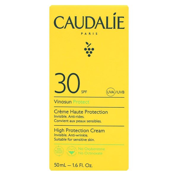 Caudalie Vinosun Protect Crème Solaire Visage Haute Protection spf 30