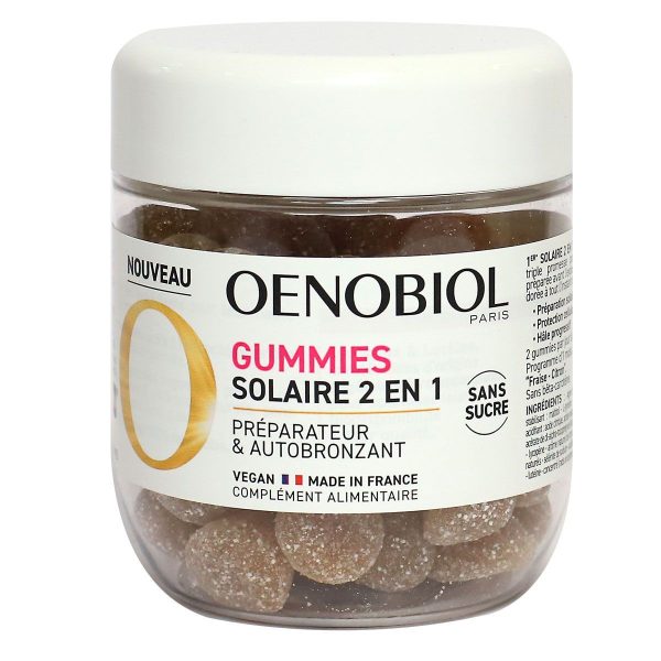 Oenobiol gummies solaire 2 en 1 boite de 60 Gummies