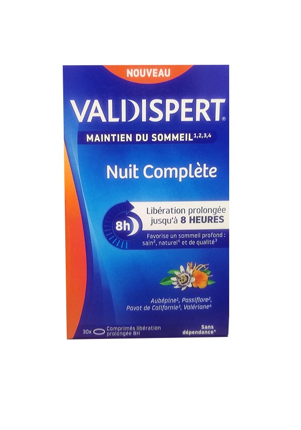 VALDISPERT Nuit Complète maintien du sommeil 30 comprimés